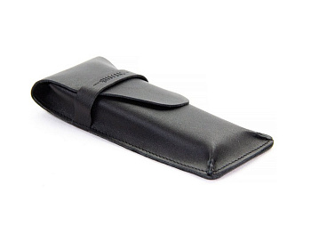 Футляр для очков D.Morelli, 7*17,5*3см, нат. кожа, черный