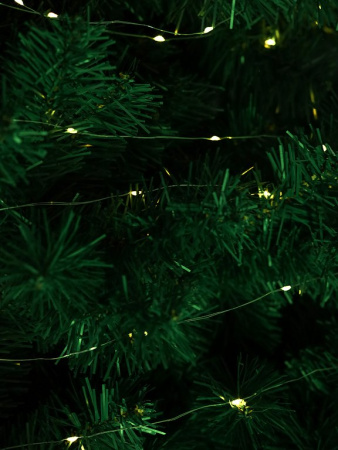 Гирлянда комнатная Нить  "Роса" .20м, 200 теплых ламп, 8 реж., от USB 5V, пульт