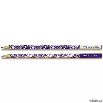 Карандаш ч/г HB с рис. Faber-Castell "Floral"
