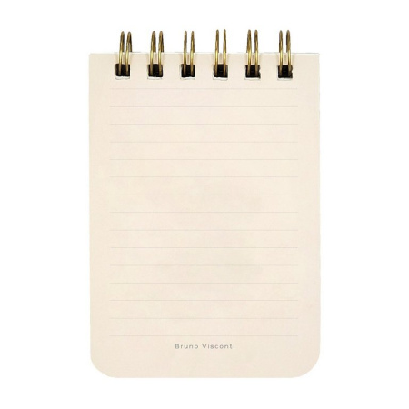Блокнот А7  40л.,  75*105 мм, на гребне Bruno Visconti CUTE JOURNAL "Flora. Пионы"