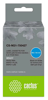 Картридж ленточный Cactus черный CS-M21-750427 для BRADY BMP21-PLUS, BMP21-LAB