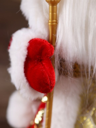 Фигурка "Дед Мороз" 30см в красном костюме (музыкальный)