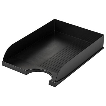 Лоток горизонтальный BRAUBERG Standard черный