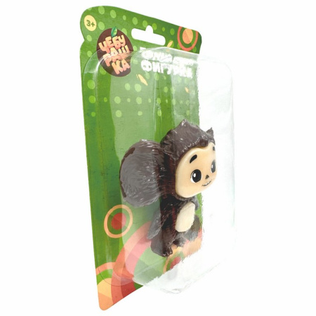 Игрушка - тянучка "Чебурашка" 9 cм, св. коричневый