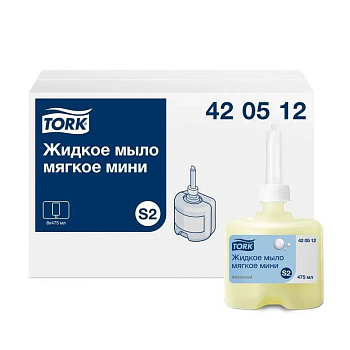 Мыло жидкое д/диспенсера 0,475 л Tork (S2) Мыло жидкое д/диспенсера 0,475 л Tork (S2)