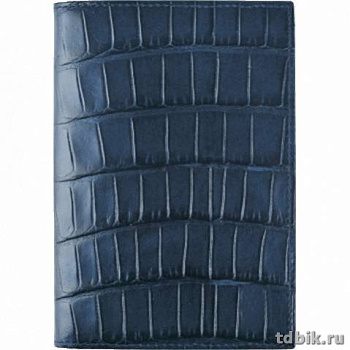 Обложка для паспорта deVENTE "Wild" кожзам 10*14,7см,темно-синяя