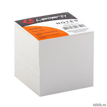 Блок бум. для записи (не склеенный) 9*9*9 см, бумага белая 80 г/м2 Lamark
