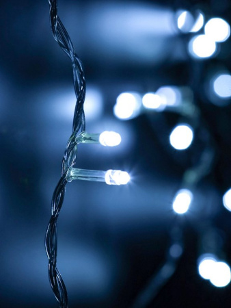 Гирлянда комнатная Занавес 1,4*1,4м, 64 белых ламп, 1 реж., прозрачная нить