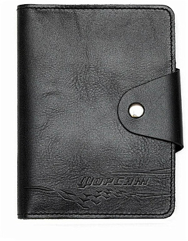 Обложка для документов Форсаж-9 с RFID-защитой, черный