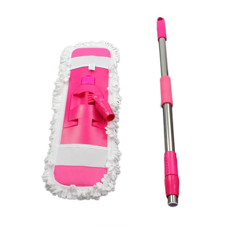 Швабра металлическая 140 см микрофибра 58*18 см