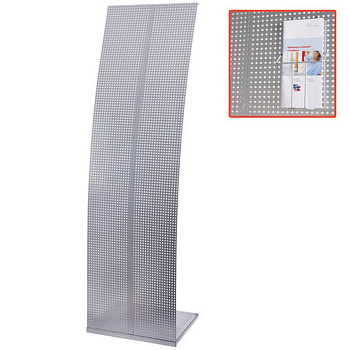 Стойка напольная для рекламных материалов,160х45,5х36 см, сталь, серый, ПАРУС 2