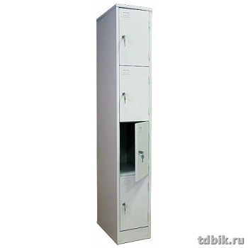 Шкаф для хранения метал. 1850х300х500 мм, светло-серый