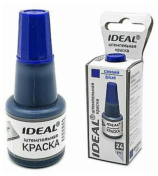 Краска штемпельная Trodat IDEAL 24 мл синяя на водной основе