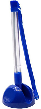 Ручка шариковая настольная синий корпус Buro 0,7мм синяя (стерж. 125мм, линия 0,5мм)