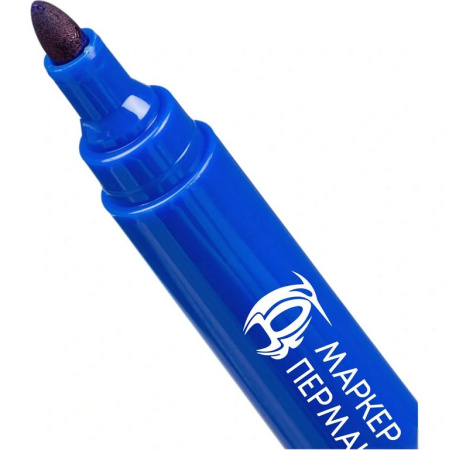 Маркер перманентный  2,0-5,0 мм РДК круглый, синий