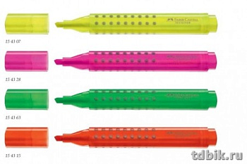 Текст-маркер Faber-Castell GRIP 1543 розовый