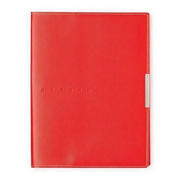 Дневник школьный Премиум "Metropol" красный