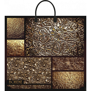 Пакет с пластиковыми ручками 38*35см "Богема"