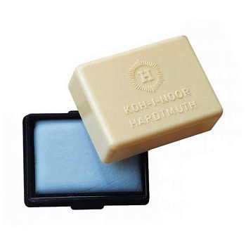 Ластик-клячка KOH-I-NOOR 37*25*9 мм для ретуширования, в пластиковом футляре, голубой