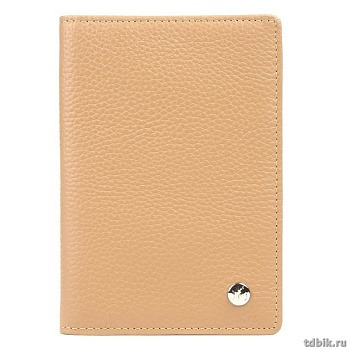 Обложка для паспорта Jane's Story нат. кожа, бежевая