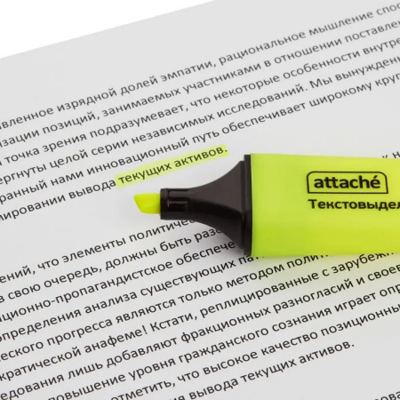 Текст-маркер Attache Colored желтый, 1-5мм