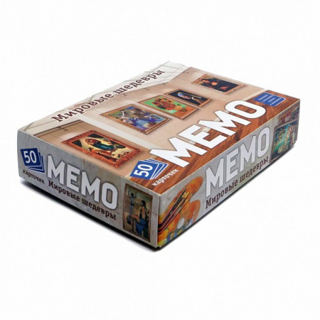 Игра настольная  Мемо "Мировые шедевры" (5+) Нескучные игры