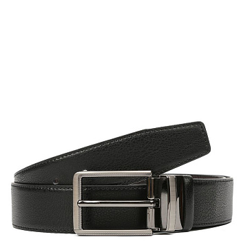 Ремень FABRETTI мужской, натуральная кожа, размер 130, коричневый/чёрный