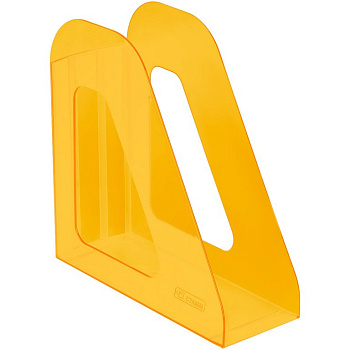 Лоток вертикальный 90 мм Стамм Фаворит, тонированный оранжевый