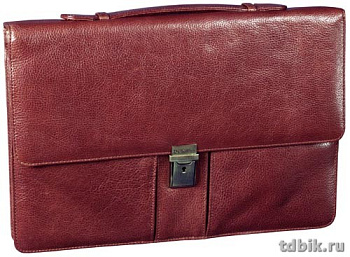 Портфель-папка Dr.Koffer 37*26*6см, натур. кожа, коньяк