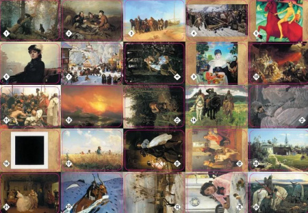 Игра настольная  Мемо "Шедевры русской и зарубежной живописи" 2 в 1, Нескучные игры