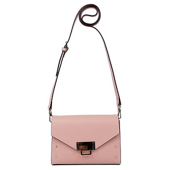 Сумка женская LEO VENTONI 22,5*18,5*8см, нат. кожа, розовый