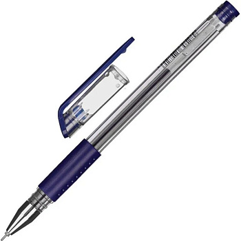 Ручка гелевая Attache Gelios-030 0,5мм синяя (стерж.129мм, линия 0,3мм)