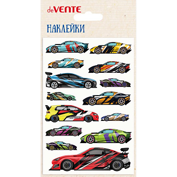 Наклейки объемные deVENTE "Спорткары" 10x15 см