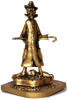 Статуэтка сувенирная "А.П. Чехов" 13,5см (искусств. камень)