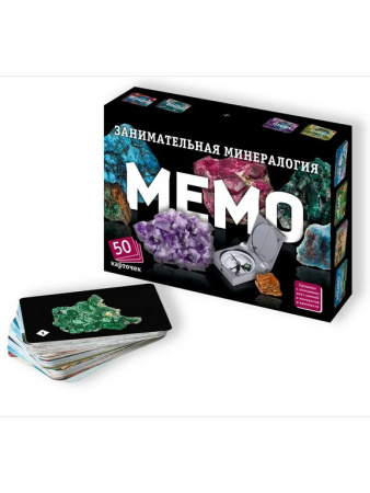 Игра настольная  Мемо "Занимательная минералогия" (5+) Нескучные игры