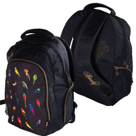 Рюкзак школьный для девочки Kite "Beauty" 44*30*16см черный