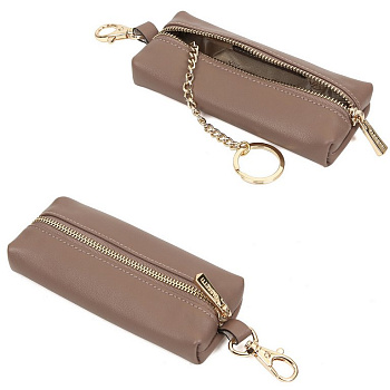 Футляр для ключей FABRETTI нат. кожа, 13*2,5*5,5см, темно-бежевый