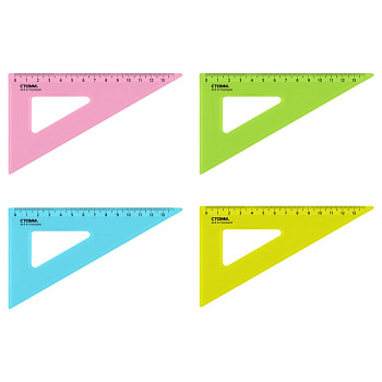 Треугольник пласт. 30 град. 130мм Стамм Neon Crystal