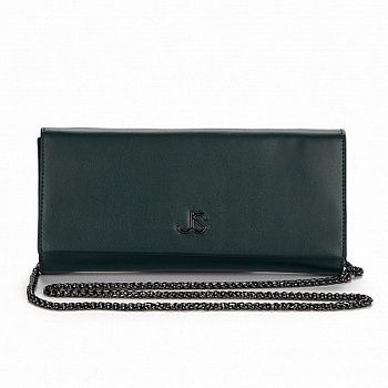Сумка женская-клатч Jane's Story зеленый нат. кожа