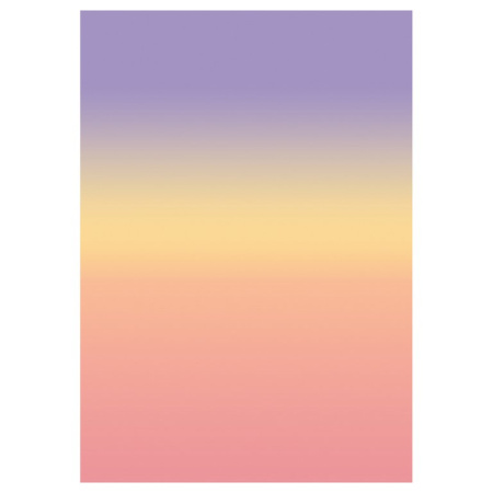 Бумага упаковочная 70*100см  в рулоне (ассорти) "Gradient" MESHU