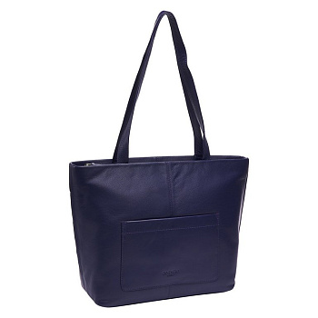 Сумка женская Dr.Koffer 33х31х12см см, нат.кожа синяя