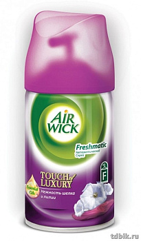 Освежитель воздуха автоматический Airwick Freshmatic 250 мл, зап. блок "Нежность шелка и лилии"