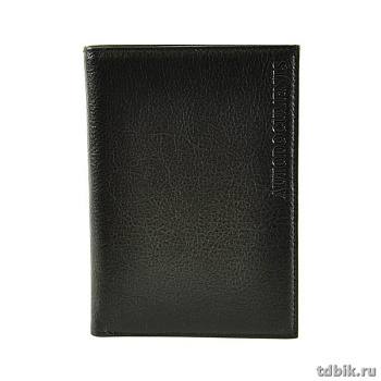 Бумажник водителя D.Morelli "Black" с отделен. для купюр, нат. кожа
