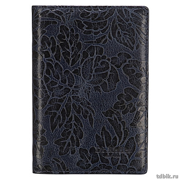 Обложка для паспорта Dr.Koffer нат. кожа, синяя