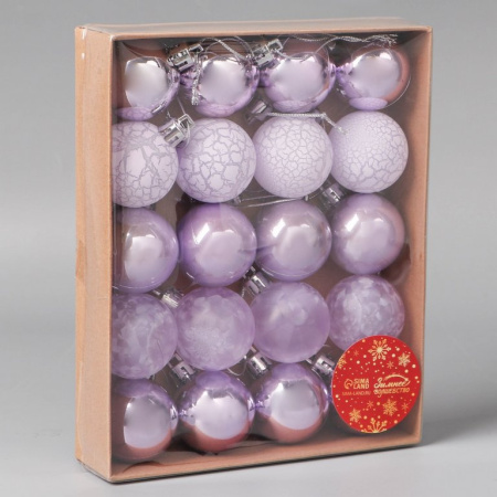 Набор шаров  цвет ассорти 40 мм 20 шт "Традиция"