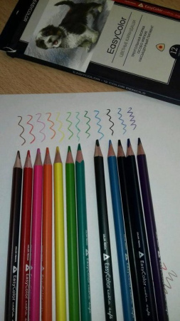 Набор карандашей  12 цв. трехгранные Bruno Visconti "EASYCOLOR"