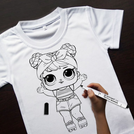 Маркер для ткани 1,8мм Centropen "Textile Marke" черный