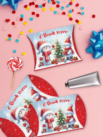 Коробка для подарков 13,5*10см "С Новым годом!"