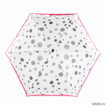 Зонт женский механика Fulton SketchedSpot "Горох зарисованный" диаметр купола 86см