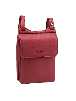 Сумка женская Dr.Koffer 13х19х4см см, нат.кожа бордовая